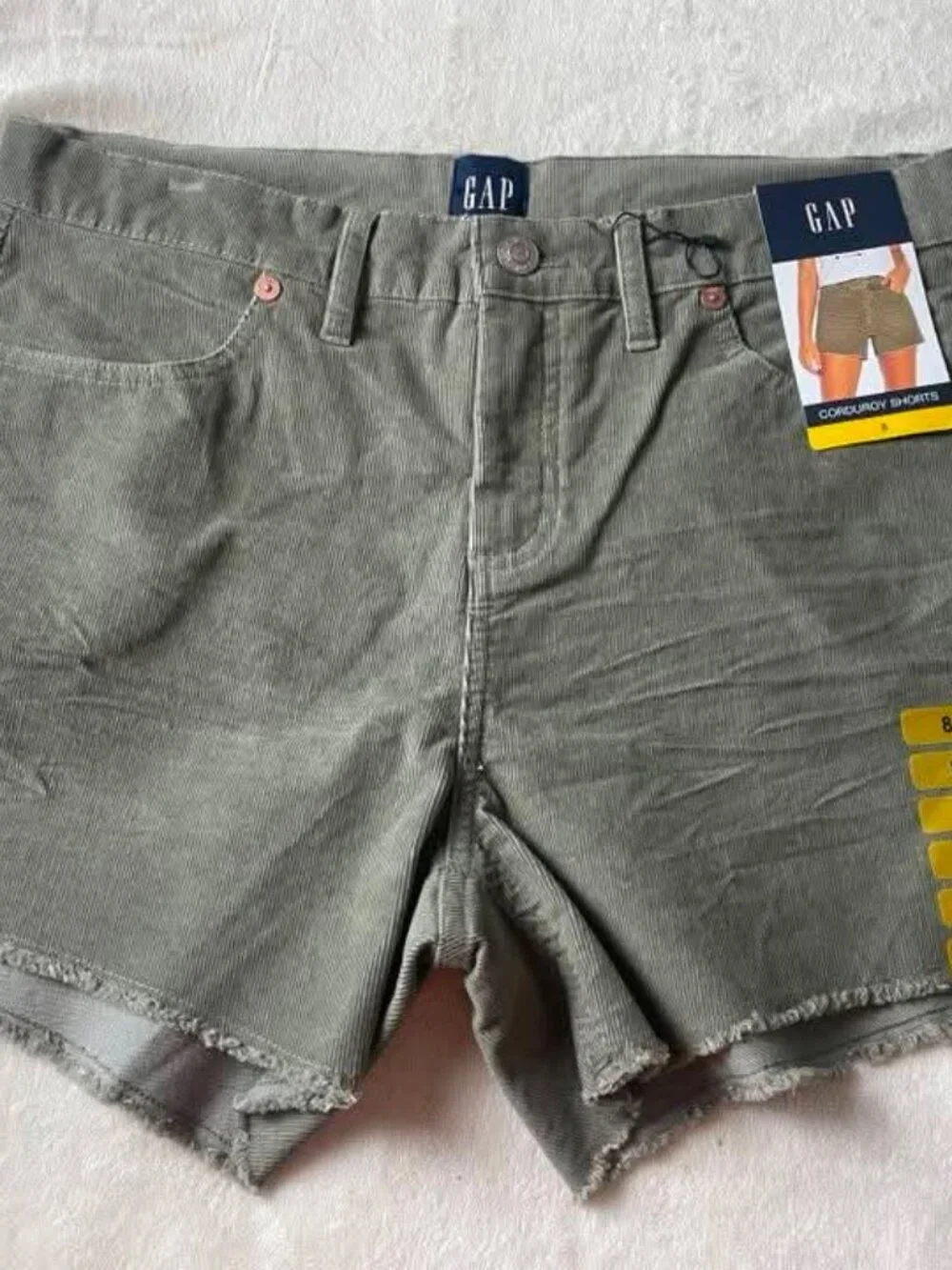 NWT GAP Women's Olive Green Corduroy Shorts size 8